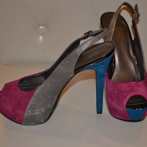 Jessica Simpson Tri Color Heel